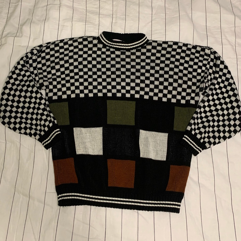 Vintage Color Block Clifton Place Sweater!